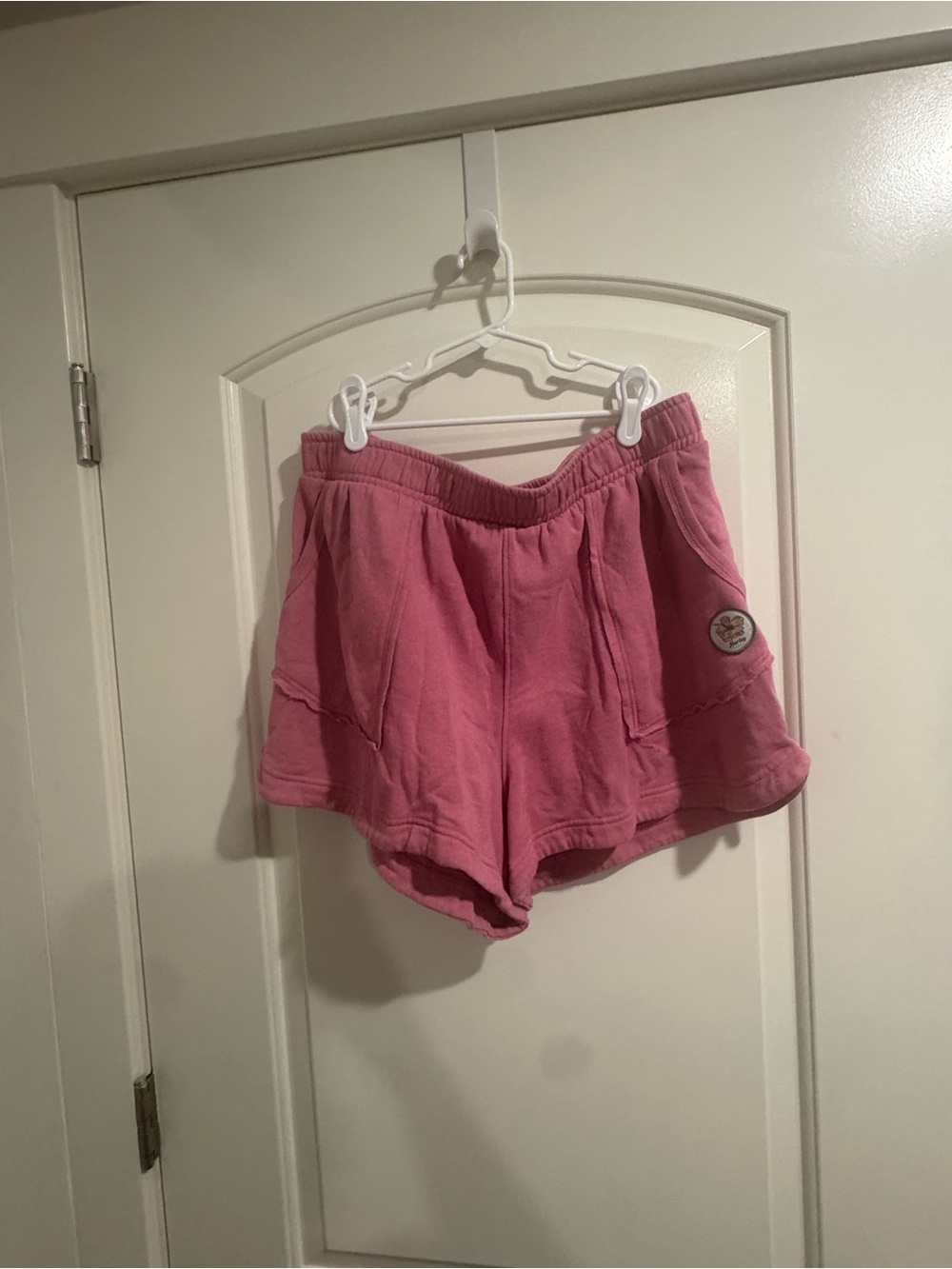 Hurley Pink Athletic Lounge Shorts